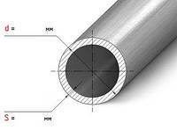 Труба н/ж 80x2,0 tig круглая матовая AISI 304 нержавейка