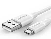 Кабель зарядный Ugreen Micro USB 2.0 5V2.4A 0.5M White (US289)