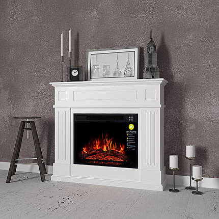 Камінокомплект ArtiFlame LAURITZ AF23S білий б'янко (зі звуком), фото 2