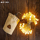 Гірлянда 3F Ul Gear LED Warm light  80 lamp beads 10м, фото 4