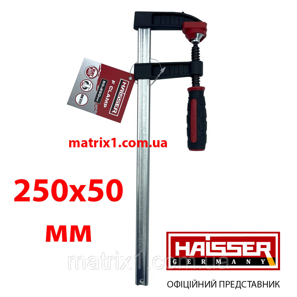 Струбцина F-образна 250х50 мм HAISSER, фото 1
