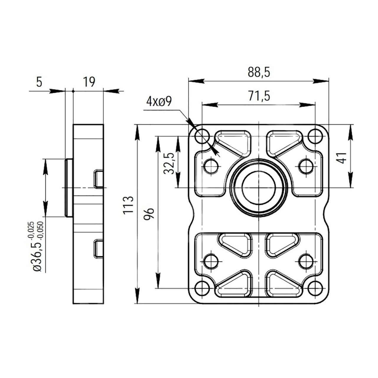 Шестерневий насос GP2K25R-G262C