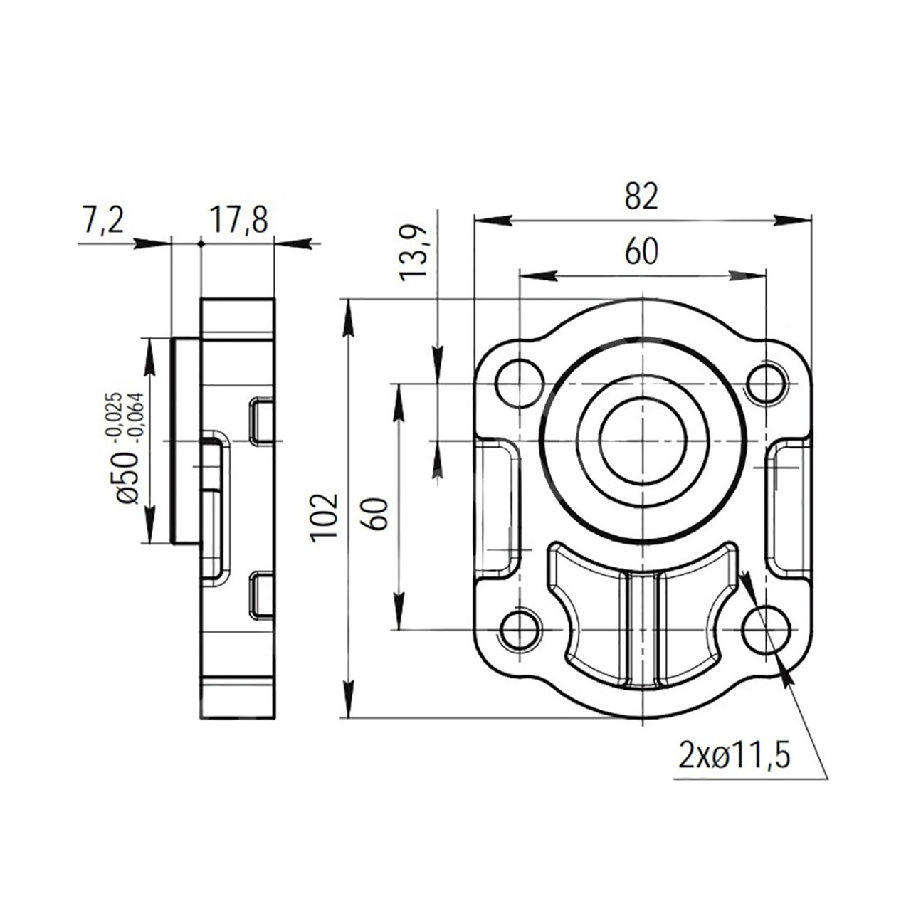 Шестерневий насос GP2K5R-F292C