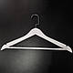 Вішалки плічка тремпелі дерев'яні для одягу, костюмів білі 5 шт., 44 см, фото 3