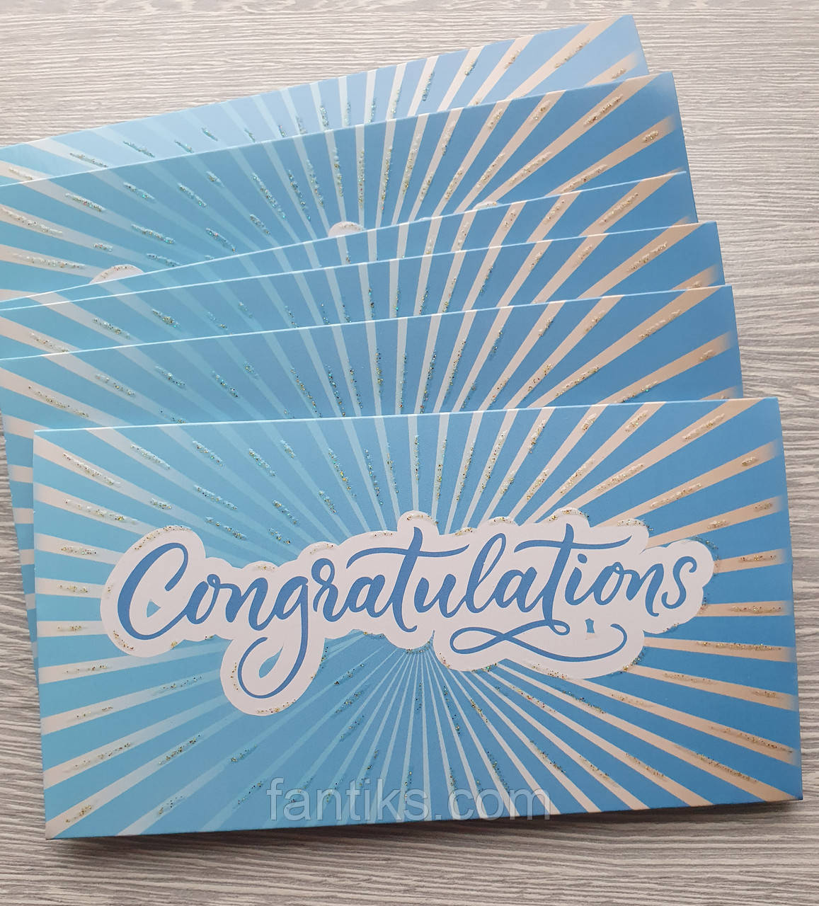 Упаковка 10 штук конвертів для грошей "Congratilations"