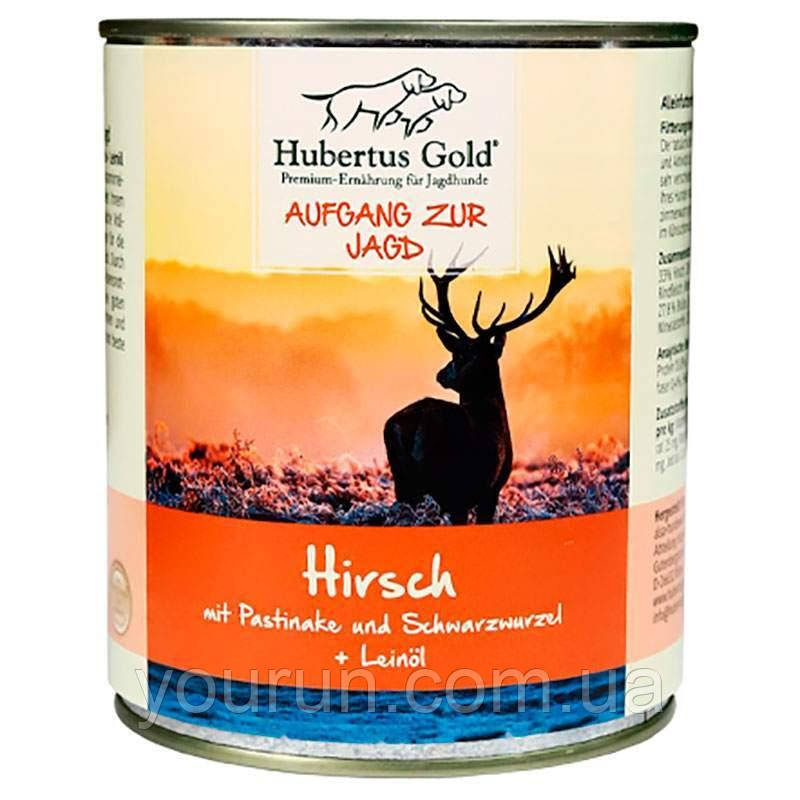Hubertus Gold (Хубертус Голд) – Консервований корм для дорослих собак (оленіна/пастернак/смородина) 800 гр, фото 1