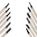 Набір різців для дерева 12 шт INTERTOOL HT-3504, фото 5