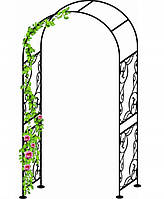 Садова арка металієва 215 см
