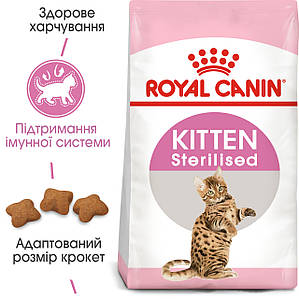 Сухий корм Royal Canin Kitten Sterilised (Роял Канін Кітен Стерілайзед) для кошенят, 400 гр