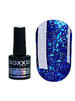 Гель-лак Oxxi Star Gel №008 (синій, з блискітками та слюдою) 10 мл