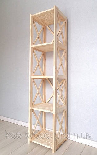 Купить Стеллаж деревянный Прованс 1600*400*350 в дом офис магазин ...