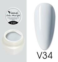 Гель-краска Venalisa Color Mud Gel, 5г, №34 (серо-голубой)