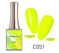 Гель-лак Fluorescence Canni, 16 мл, №C051 (неоново-лимонный)