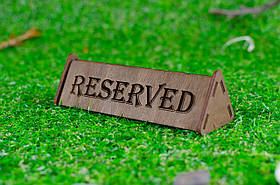 Резерв столу #3 - табличка 15х5см двостороння