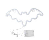 Настінний неоновий світильник нічник Кажан рожевий, фото 4