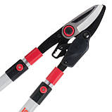 Сучкоріз садовий для обрізання гілок з храповим механізмом, з телескопічними ручками 700-1030 мм INTERTOOL FT-1118, фото 5