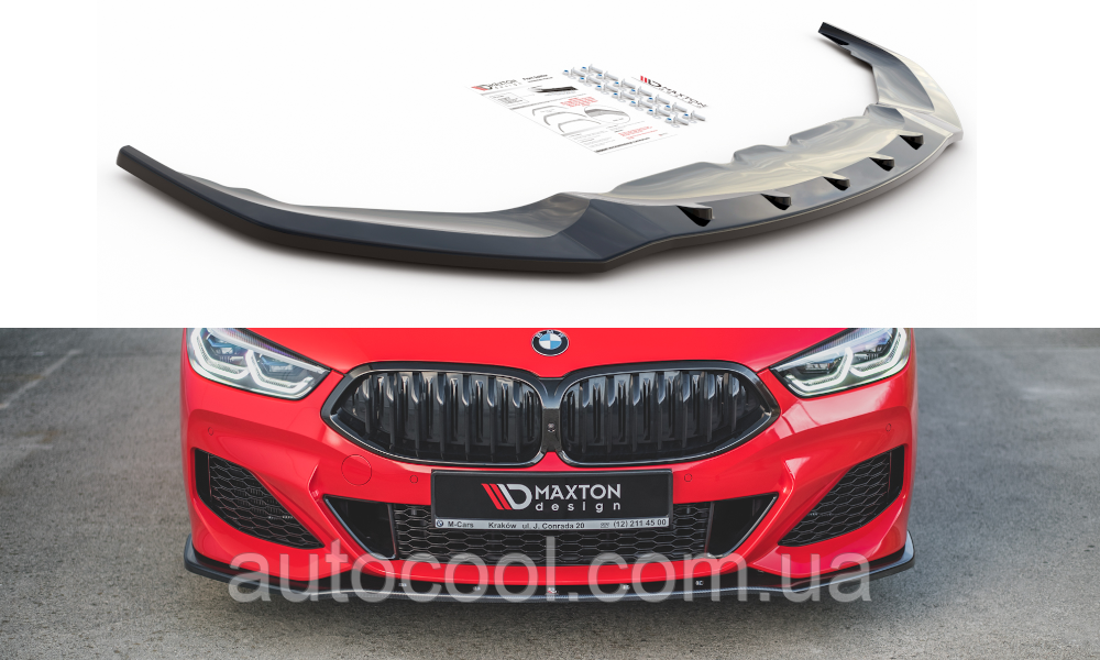 Накладка на передній бампер-сплітер BMW M850I GRAN COUPE G15/G16 2018+ г.в. під M-pakiet