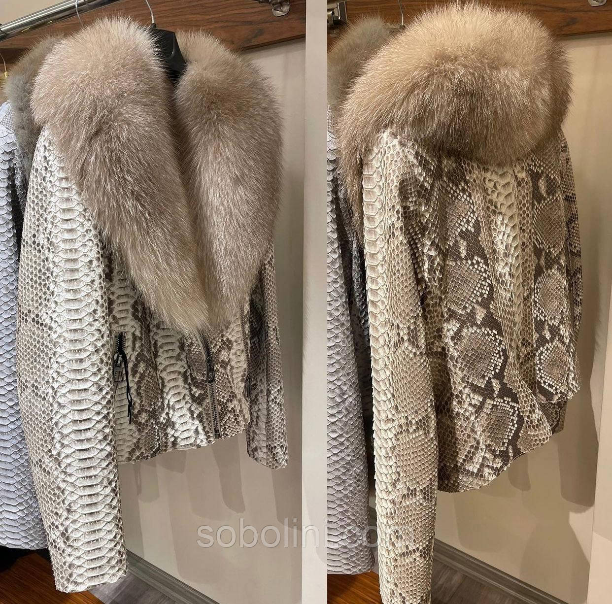 Жіноча куртка з натуральним хутром, фото 1