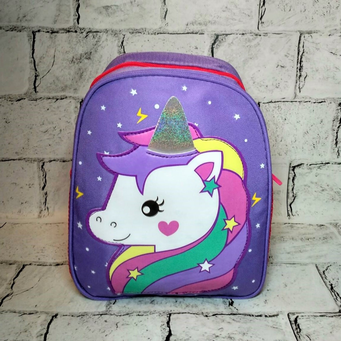 Рюкзак дитячий для дівчинки дошкільний Єдиноріг Бузковий 8928-2