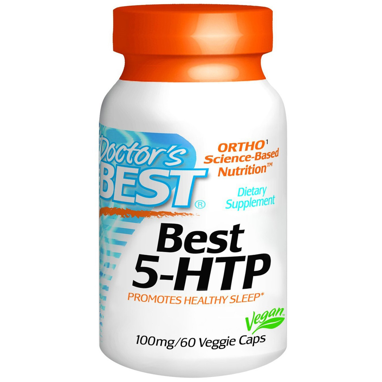 5-Гідрокситриптофан (5-HTP), Doctor's Best, 100 мг, 180 капсул. Зроблено в США.