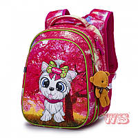 Рюкзак детский для девочки школьный ортопедический SkyName Собачка R1-025