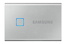 Накопичувач зовнішній SSD 2.5" USB 1.0 TB Samsung T7 Touch Silver (MU-PC1T0S/WW)