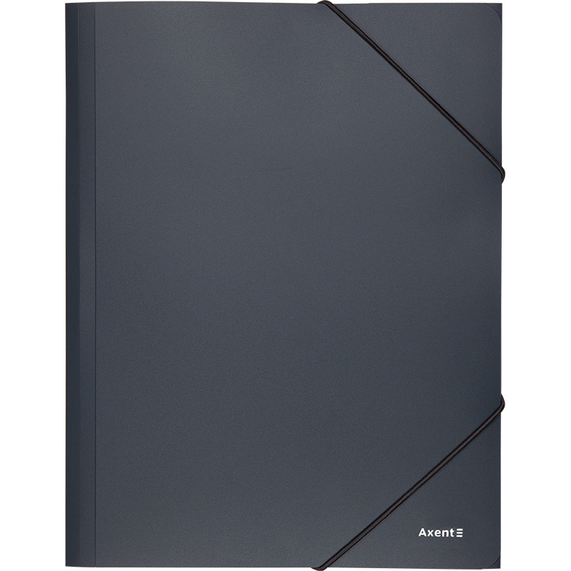 Папка на гумках А4 Axent 1508 пластикова сіра