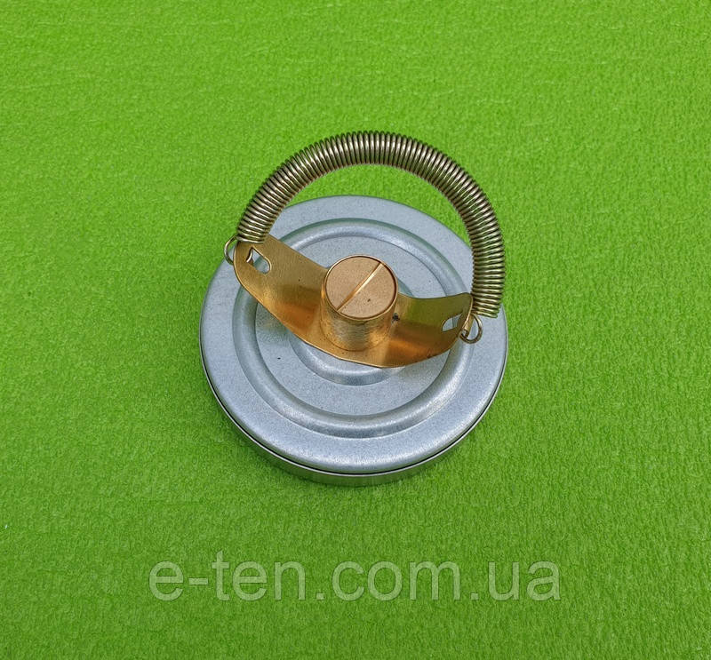 Термометр накладний GROSS Ø63мм/Tmax=120 °C (з латунною гільзою з кріпленнями та пружиною) на трубу опалення