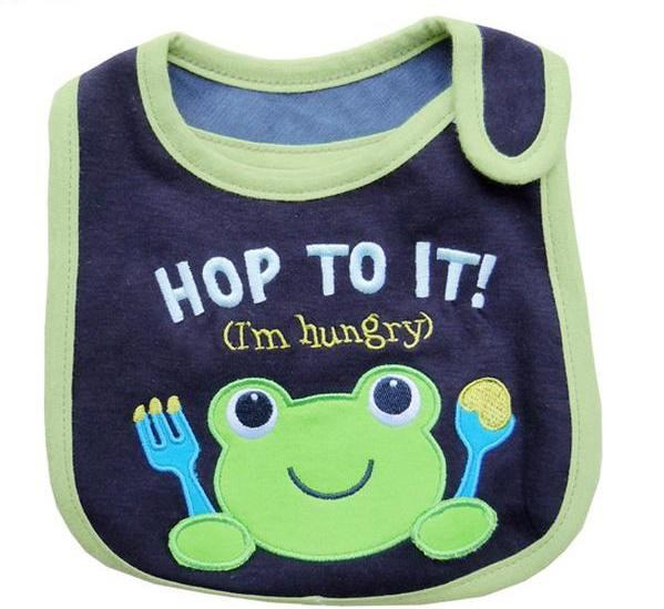 Нагрудник бавовняний Hop to it темно-синій