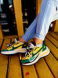 Чоловічі / жіночі кросівки Nike Sacai VaporWaffle Tour Yellow Green Stadium Жовті Зелені | Найк Сакаї, фото 7
