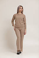 Костюм трикотаж рубчик Беж