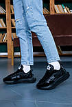 Жіночі кросівки Nike Sacai x VaporWaffle Black Чорні | Найк Сакаї Чорні, фото 4