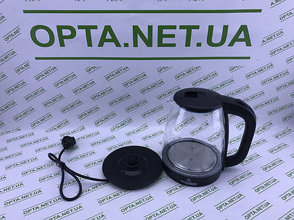 Чайник електричний скляний Crownberg CB-9410 чорний