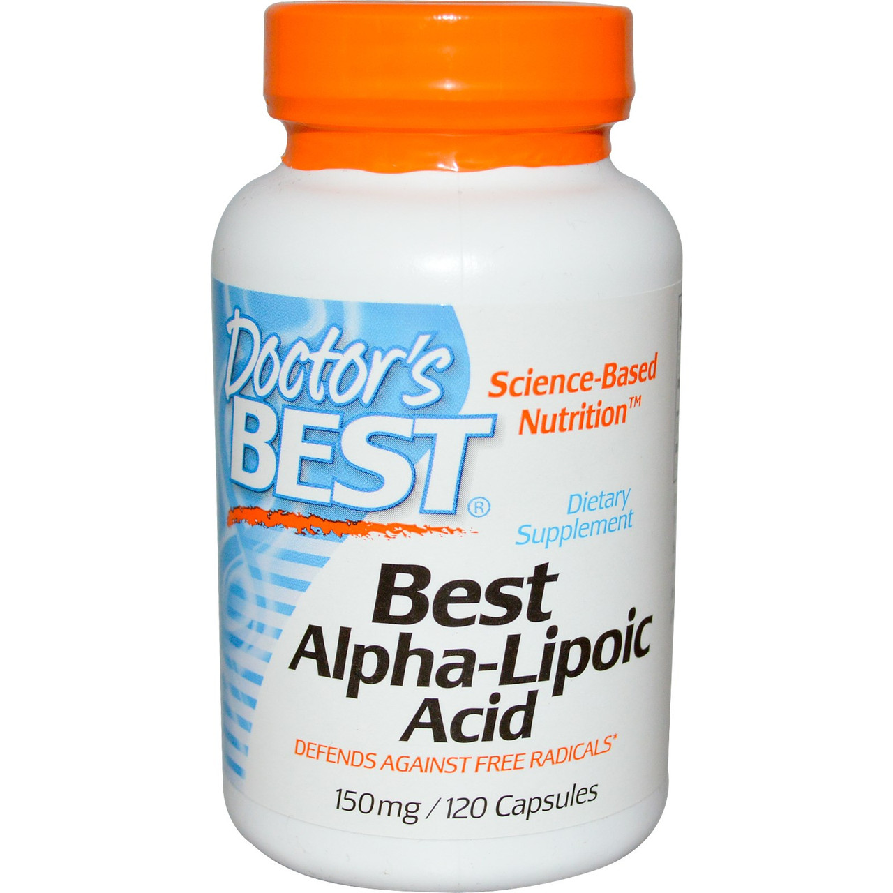 Альфа-ліпоєва кислота Doctor's Best, 150 мг, 120 капсул