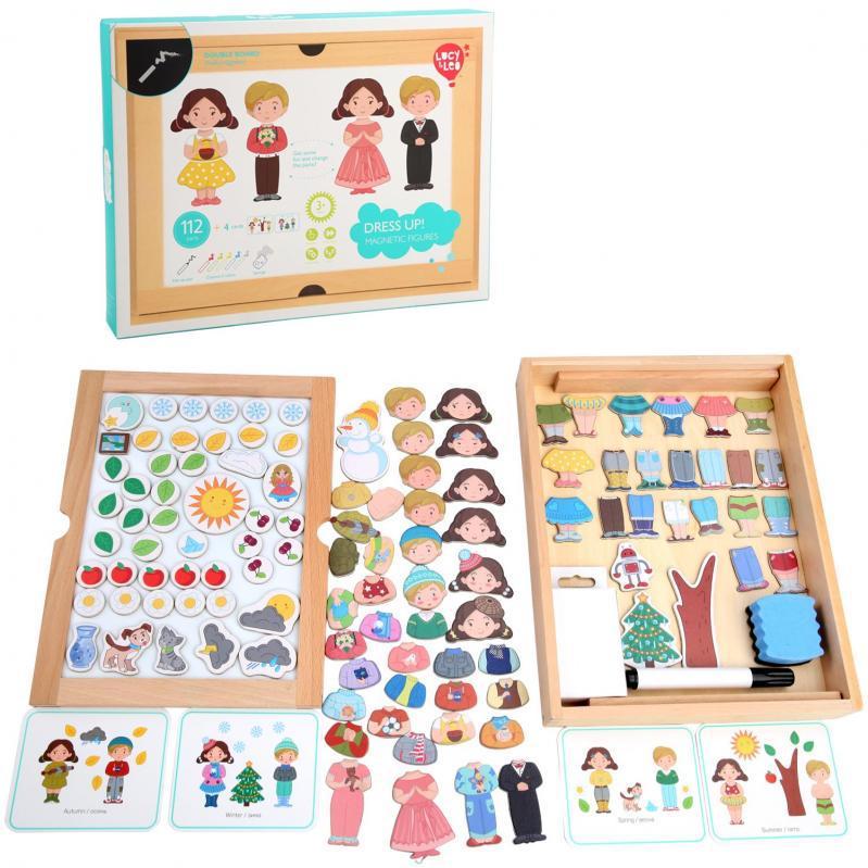 УЦІНКА!! Розвиваюча іграшка "Магнітний гардероб. Пори року" ТМ Lucy&Leo арт. LL179, фото 1
