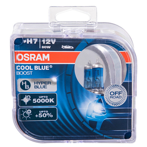 Галогеновые лампы OSRAM H7 12V 80W PX26d COOL BLUE BOOST (62210CBB-HCB ...