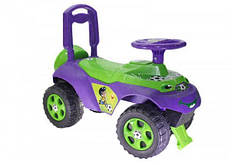 Машинка толокар Автошка фиолетово зеленая Долони 0141/02 Українське Виробництво якість