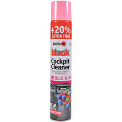 Поліроль для торпеди авто Nowax Black Cockpit Cleaner Bubble Gum 750 мл (NX00709)