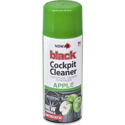 Поліроль для торпеди авто Nowax Black Cockpit Cleaner Apple 200 мл (NX00208)