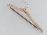 Плічка довжиною 44 см дерев'яні світлий костюмний, фото 2