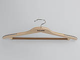 Плічка довжиною 44 см дерев'яні світлий костюмний, фото 3