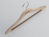 Плічка довжиною 44 см дерев'яні світлий костюмний, фото 4
