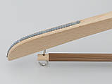 Плічка довжиною 44 см дерев'яні світлий костюмний, фото 5