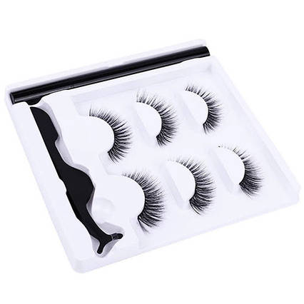 Вії 3 пари з Коричневою підводкою