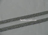 Срібляста тасьма "шубна металізована", ширина 1.2 см, фото 2