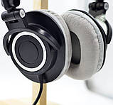 Амбушури Audio-Technica ATH M50X M20x M30X M40X MSR7 Сірий Велюр, фото 2