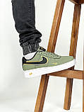 Чоловічі / жіночі кросівки Nike Air Force 1 Low Mini Swoosh Green | Найк Аір Форс 1 Низькі Міні Свош Зелені, фото 5