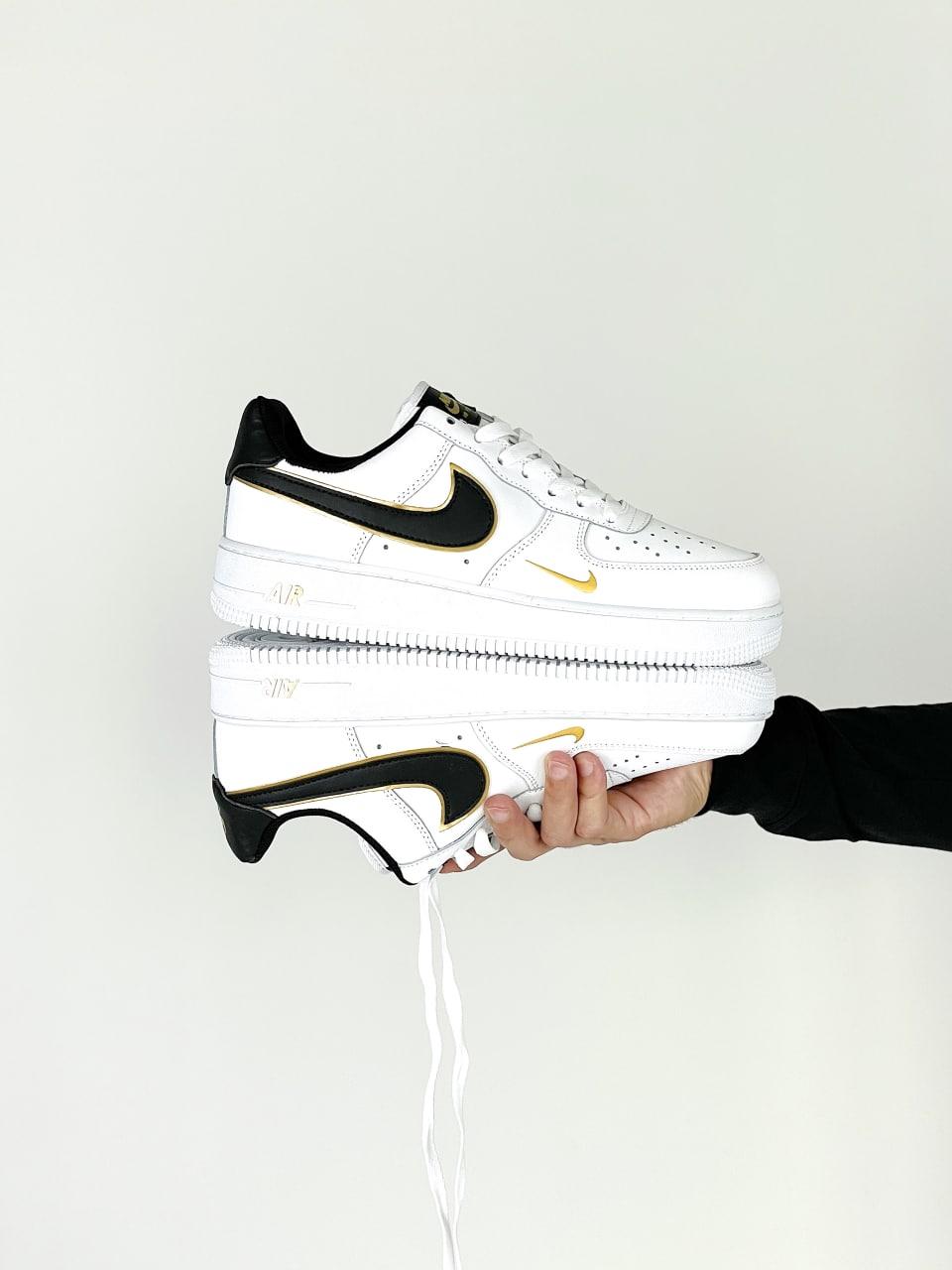 Чоловічі / жіночі кросівки Nike Air Force 1 Low Mini Swoosh White| Найк Аір Форс 1 Низькі Міні Свош Білі