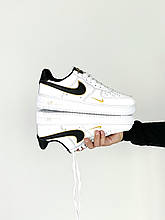 Чоловічі / жіночі кросівки Nike Air Force 1 Low Mini Swoosh White| Найк Аір Форс 1 Низькі Міні Свош Білі
