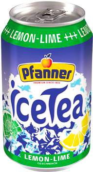Чай зі смаком лайму+лимона  IceTea Lemon-Lime 0.330 л